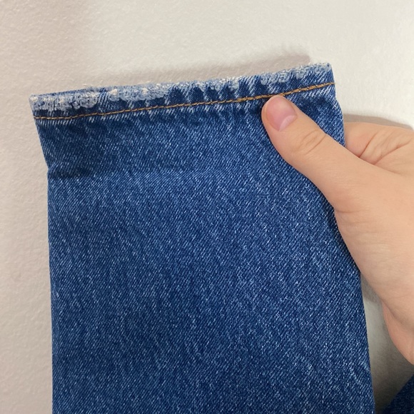 Levi’s Premium Wedgie Icon Fit cropped rigid denim jeans in medium wash sz 26 - Picture 8 of 15